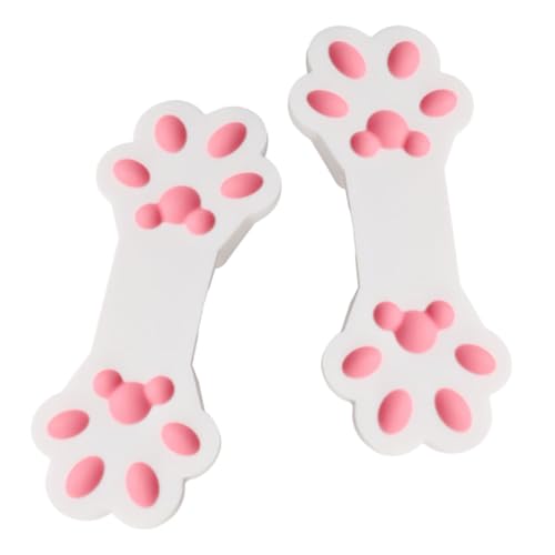 SOLUSTRE 2pcs Adorable Bag Clips Indoor Cat Bag Sealing Clips Household Food Clips Food Sealing Supply Convenient Sealing Clips Sealing Accessory Food Accessory Small Chip Clips