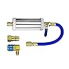 Opatiny Oil Injector Kit for R134A Automotive Air Conditioning Systems, 2 oz Capacity, 600-3000 PSI, Metal Construction with 1/4" Thread, Compatible with A/C Refrigerant Tools #3
