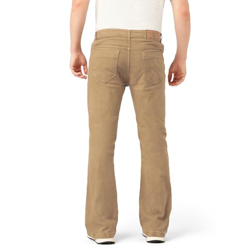 Image of PARIS HAMILTON Men Bootcut Fit Stretchable Bellbottom Denim Jeans