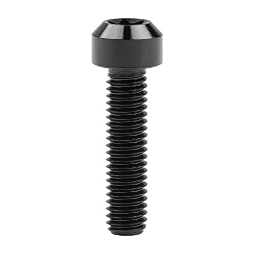 Image of Titanium Torx Square Head M6 x 10 15 20 25 30 35 40 45 50 60 65 70 80mm Screw Pack of 5 (Black, M6x25mm)