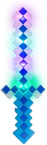 Fun Central LED Light Up Pixel 8-Bit Toy Sword for Kids
