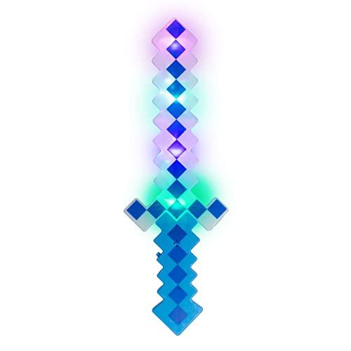 Fun Central Led Light Up Pixel 8-Bit Toy Sword For Kids #TOP2