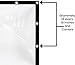 Covers & All Custom Clear Tarps Heavy Duty Waterproof Material, 18 oz Clear PVC Tearproof Tarpaulin, Available in Custom Sizes for Indoor & Outdoor Use