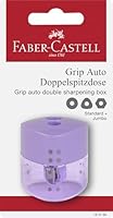 Faber-Castell 183186 Doppelgriff-Anspitzer, Pastellviolett