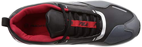 Image of FILA mens DELTA BLK /DK GRY /CHN RD Sneaker 6 UK - (11008513)