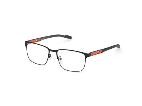 adidas Armação de óculos masculina (modelo SP5045) gota feita de metal (incluindo estojo para óculos)