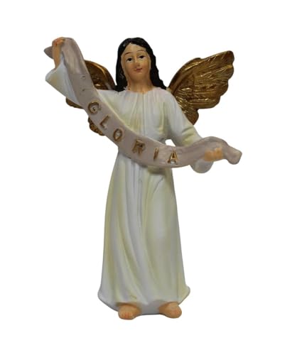 ZICOM Krippenfigur Miniaturfigur Engel weiß Höhe 10,5cm handbemalt...