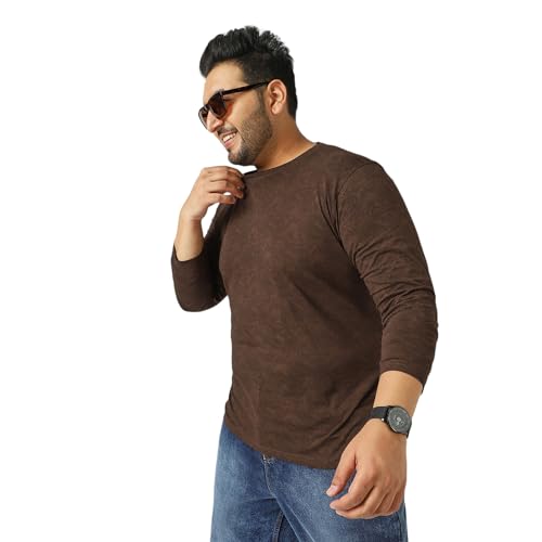 Image of Urbano Plus Men's Printed Full Sleeve Regular Fit Cotton T-Shirt