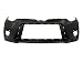 MBI AUTO - Painted to Match, Front Bumper Cover Fascia for 2014 2015 2016 Toyota Corolla Sedan 14-16, TO1000399