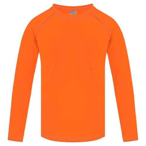 Image of Boys' Rash Guard Long Sleeve UPF 50 Sun Shirts for Toddler Kids Youth Water Swimming Rashguard