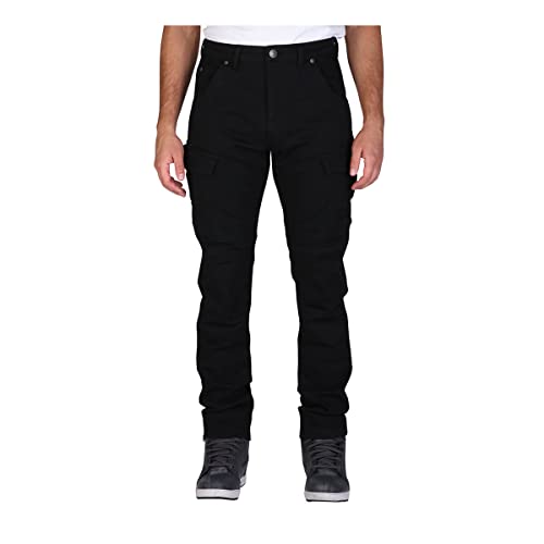 Modeka Brandon Cargo Vaqueros de moto (Black,Short 36)