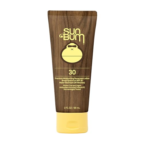 Sun Bum Original SPF 30 Sunscreen Body Lotion - Broad Spectrum Moisturizing Sunscreen with Vitamin E - Hawaii 104 Act Compliant (Made without Octinoxate & Oxybenzone) - Travel Size - 3 oz