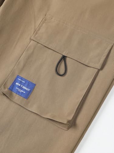 SOLY HUX Men's Drawstring Cargo Pants 3 Packs Athletic Hiking Outdoor Jogger Pants Streetwear4