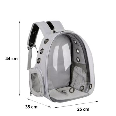 Mochila De Transporte Para Pets Cachorros E Gatos Com Ventilação Transparente E Visão Panorâmica Bol