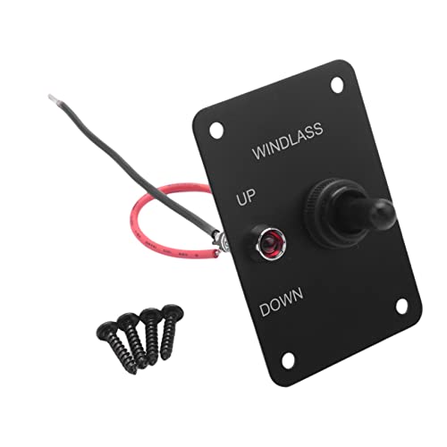 Katigan Ancla de Marino Placa de Aluminio del Interruptor de Cambio de Retorno del Molinete Led de 2 Vías Interruptor de Luz Arriba/Abajo Torno de Ancla Cover