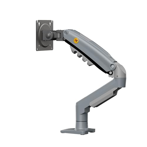 Image of TECVITY - F80 Multi Colours Gas-Struct Flexi Mount Desktop 17 inch to 30 inch Monitor Arm (Gray)