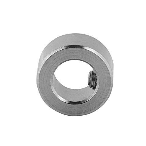 Yctze Paquete de 5 Anillos de Bloqueo de Eje de Hierro Niquelado de 8 Mm, Anillo de Bloqueo de Tornillo de Avance T8 para Impresora 3D, Funda Inoxidable