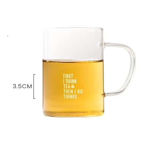 Image of Sipologie Inspire Tea Infuser Mug 350ml - First I Drink Tea