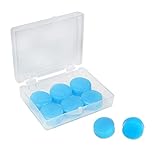 Impermeable: los tapones para los oídos te ayudan a mantener el agua mientras nadas o te duchas, lo que te permite disfrutar del tiempo libre y del tiempo de natación sin preocuparte por tu oído, también es ideal para deportes acuáticos