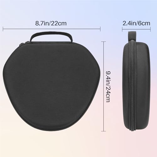Image of Lebakort Hard Case Compatible with Apple AirPods Max 2 Over-Ear Headphones | Lightweight & Carry, Dustproof Storage, Travel Friendly, Portable for Daily Use, Black Case