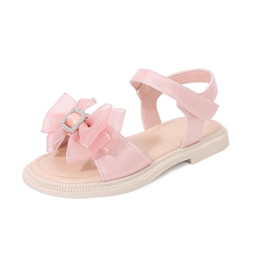 Image of kkdom Girls Cute Heart Sandals Open Toe Summer Flats Dress Sandals Shoes