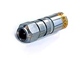 Connector Cabelcon FM-RG11-CX3 7.5-F-Kompressionsstecker RG-11/10,5 mm, Silber-Gelb