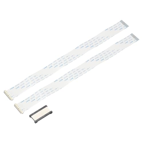 QUARKZMAN 2 Unidades de Cable Plano Flexible FFC EDP con Adaptador de Extensión de 30 Pines y Paso de 0.5mm de 200mm Tipo B para TV LCD, Audio para Automóviles