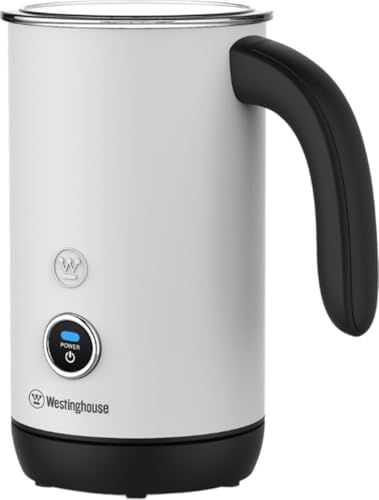 Image of WESTINGHOUSE Electric Basic Series Milk Frother, 200 ml Capacity, Non-Stick Coating, Warm and Cold Milk Foam, for Cappuccino, Latte Macchiato and Cocoa, 360 Base, White