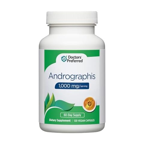 DOCTORS' PREFERRED Andrographis Extract - 1,000 mg/Serving, 120 Vegan Capsules Cover