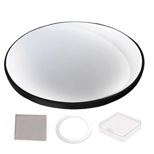 Genérico Lente Vlog Selfie Magnético, Espejo Convexo Delgado para Teléfono Celular, Espejo para Selfies, Negro, Compatible con Teléfonos Móviles, Montaje Magnético