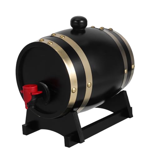 IWOWHERO ウイスキーバレルディスペンサー 蛇口付き 木製オーク樽 ホーム