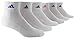adidas Women's 6-Pack Quarter Sock, White/Diva/Collegiate/Light Blue/Black, Shoe Size 5-10