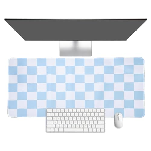 Tapis de bureau à carreaux pour aménager un espace télétravail confortable et moderne