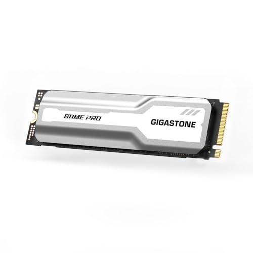 Gigastone M.2 SSD 500 GB PCIe 3.0 NVMe SSD interno para juegos, disco duro de estado sólido, disipador de calor de velocidad turbo, disipación de calor, almacenamiento para PC, portátil,