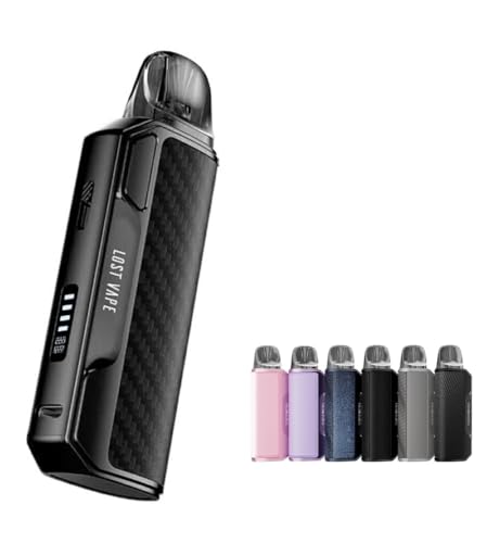 Lost Vape Thelema Elite S Pod ���X�g�x�C�v �Z���} �G���[�g �G�X �|�b�h Kit 1400mAh 3ml (Max 40W) �X�^�[�^�[�L�b�g �d�q�^�o�R (Black Carbon)