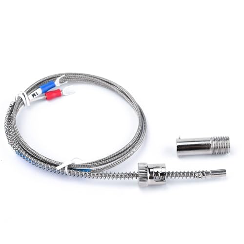 Sensor termopar tipo E de 4m con rosca M12 para controlador de temperatura de 0 a 600 °C 3