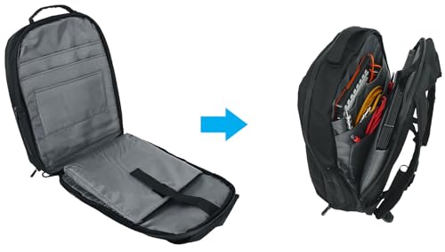 Rockville DJBP24 Rugged DJ Backpack, 11 Compartments, Fits Two 17" Laptops, YKK Zippers, Waterproof Track, Rubber Feet, for DJs, Musicians, and Producers3