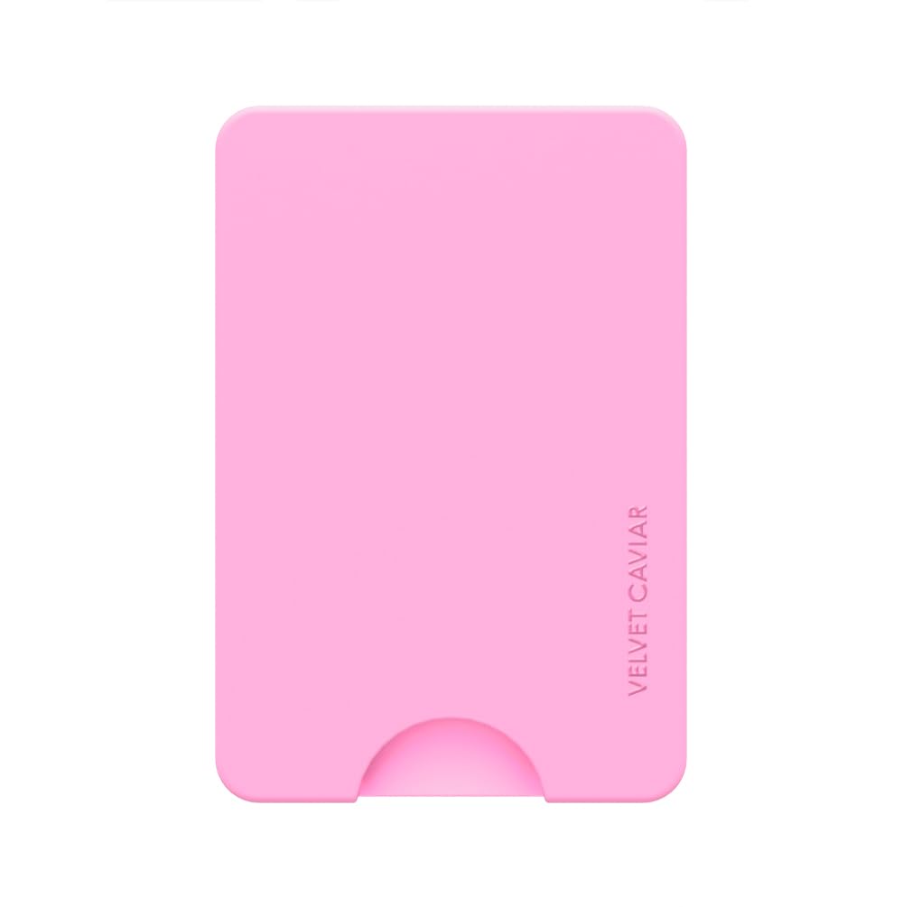 VELVET CAVIAR compatible with MagSafe Wallet - Magnetic Card Holder Wallet for iPhone 12/13/14/15 (Pink)