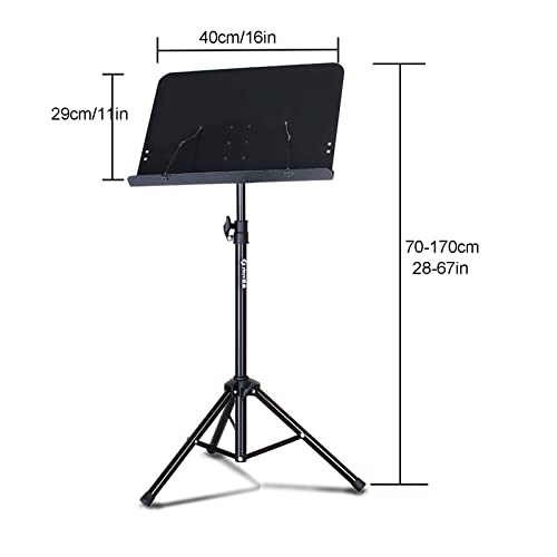 Pupitre pliable avec angle réglable et pieds antidérapants pour partitions - 6
