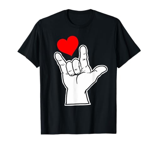 I Love You ASL I Love You Sign Language Camiseta