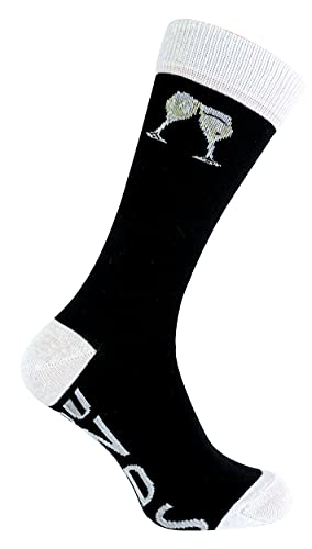 Sock Snob Calcetines Divertidos Enfermera Algodon | If You Can Read This Bring Me. Cerveza Vino Ginebra | Hombre y Mujer (37-42, Prosecco) Cover