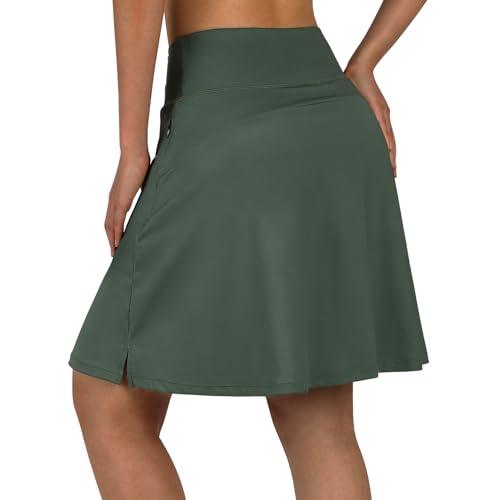 Image of ANIVIVO Skirted Legging for Women, Yoga Legging with Skirts &Women Tennis Leggings Clothes Pockets