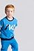 MONICA + ANDY Sporty Sweatsuit, Size 2T, Blue Ski, 100% Organic Toddler Clothes for Boys, Sustainable Super Soft Cotton, Sizes for Kids, Toddler & Infant