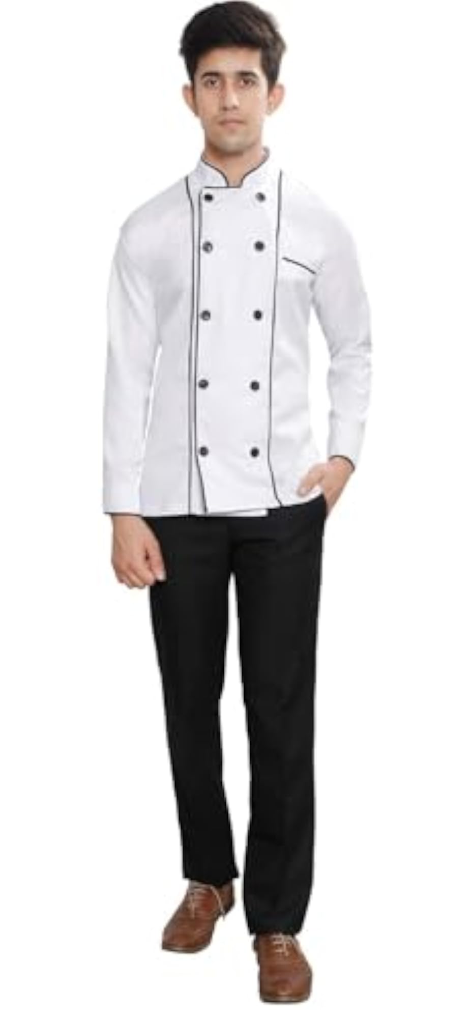 Unisex Chef Coat Apron for Hotel Staff Uniform
