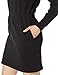 Amazon Essentials Women's Waisted Sweatshirt Dress (Available in Plus Size), Black, XX-Large