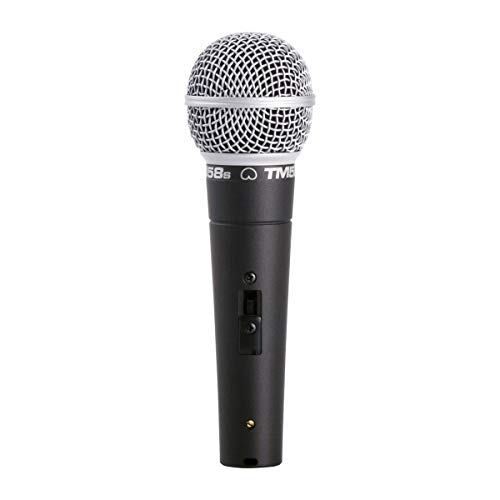 Image of Superlux TM58S Dynamic Vocal Microphone with On /Off Switch | Unidirectional Cardioid Mic for Singing, Recording, Stage, Karaoke, and Live Sound