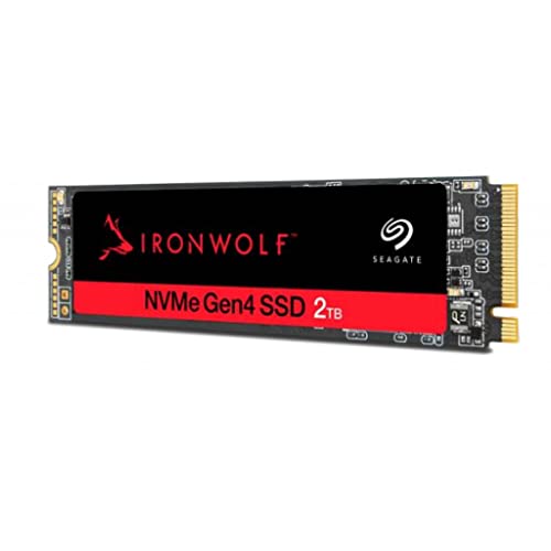 Seagate IronWolf 525 SSD, 2 TB, Internal SSD- SATA M.2, PCIe Gen 4 speeds of up to 5000 MB/s, 1,8 miljoen hours MTBF, 0,7 DWPD, FFP (ZP2000NM3A002)