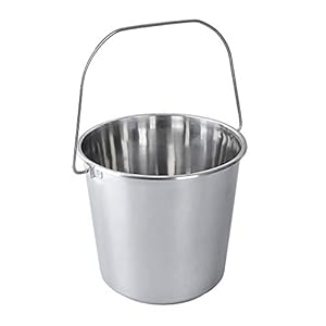 ORION GROUP Edelstahl Eimer, 5 L