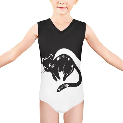 Image of Mumeson Girls One Piece Swimsuits Lightweight V-Neck Swimwear Bathing Suits for Little Girls 3-14 Years