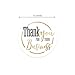 Classic Black and Faux Gold Thank You for Your Business Stickers / 500 Small Business Appreciation Labels / 1.5